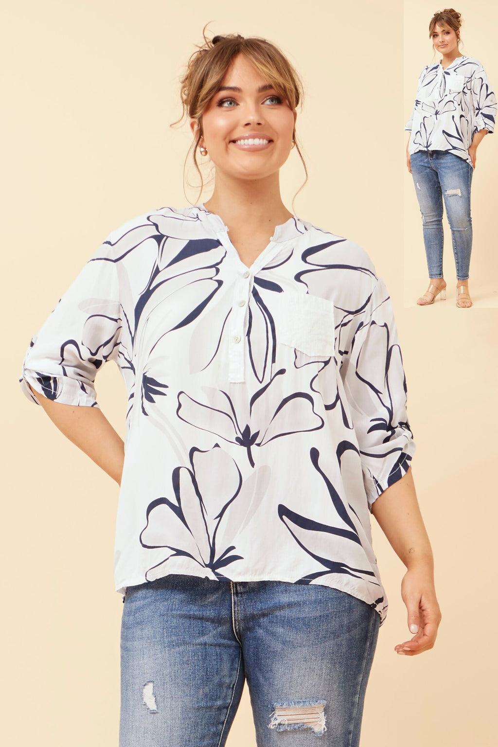 Cruisey White Linen Top